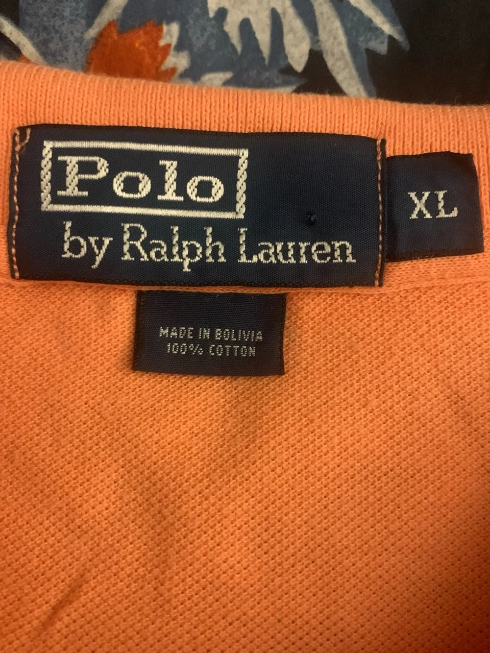 RL POLO SS All Cotton Orange 2Button Polo